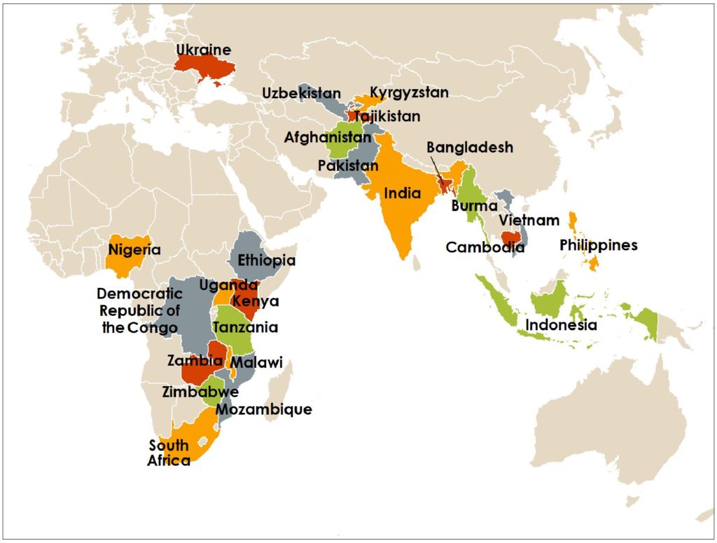 USAID priority countries