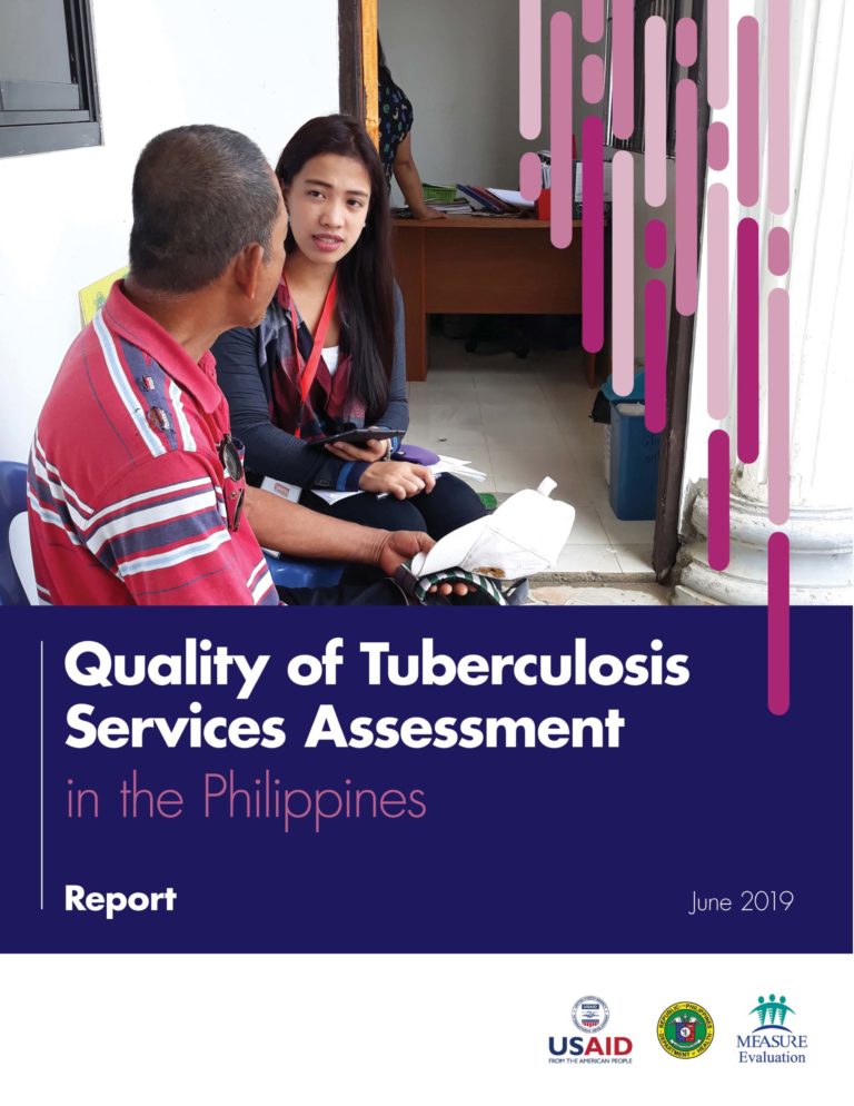 Quality Of Tuberculosis Services Assessment In The Philippines Report TB Data Hub