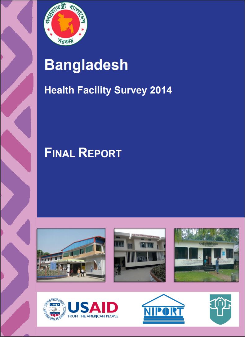 Bangladesh Service Provision Assessment (SPA), 2014 – Final Report