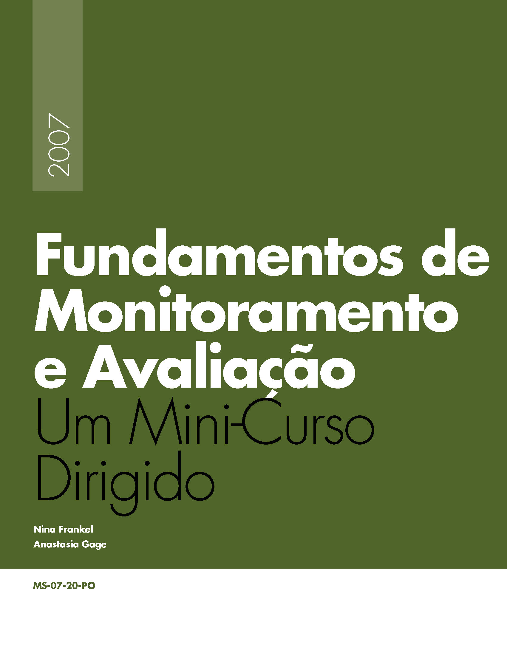 Fundamentos de M&A, Um MiniCurso Dirigido