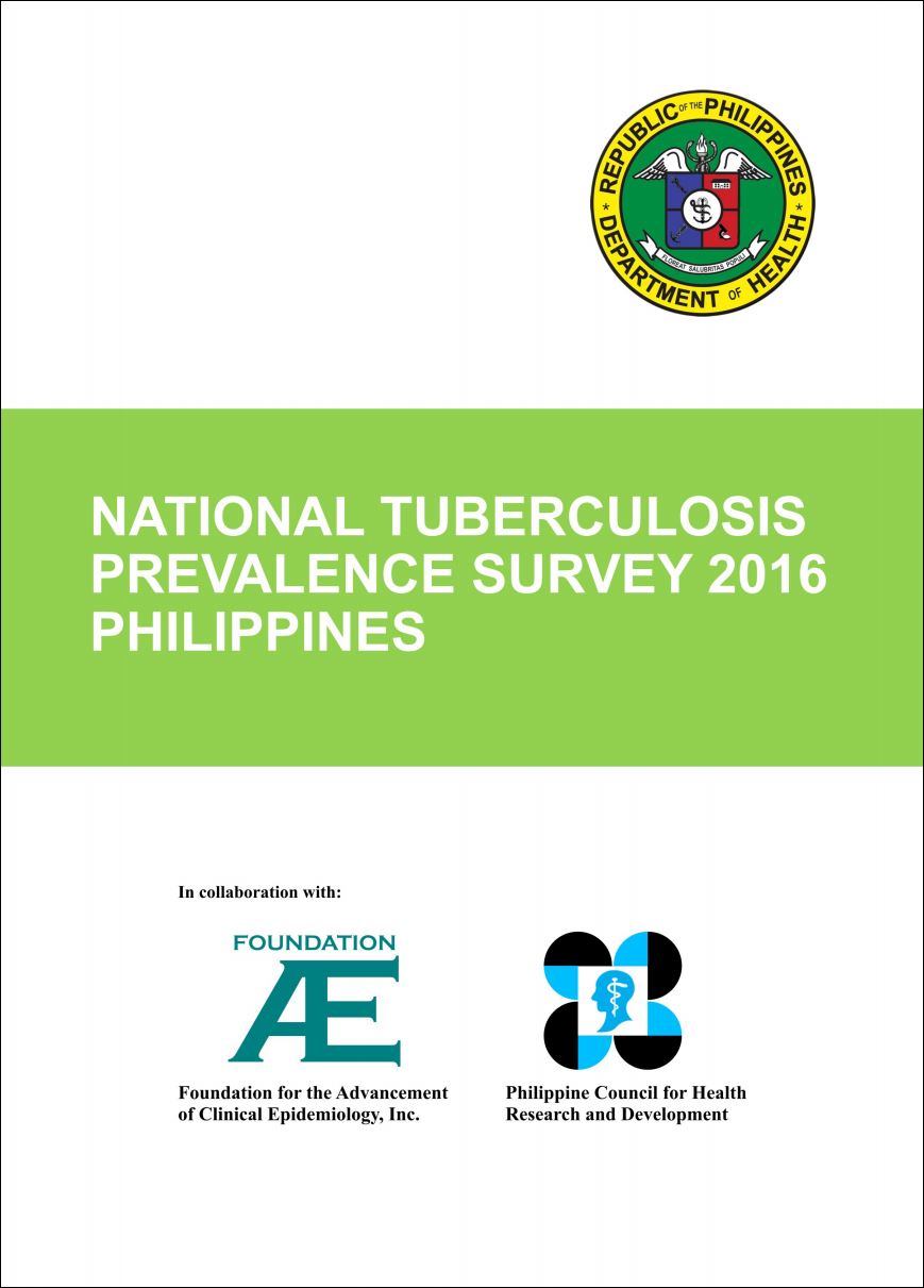 National Tuberculosis Prevalence Survey 2016: Philippines