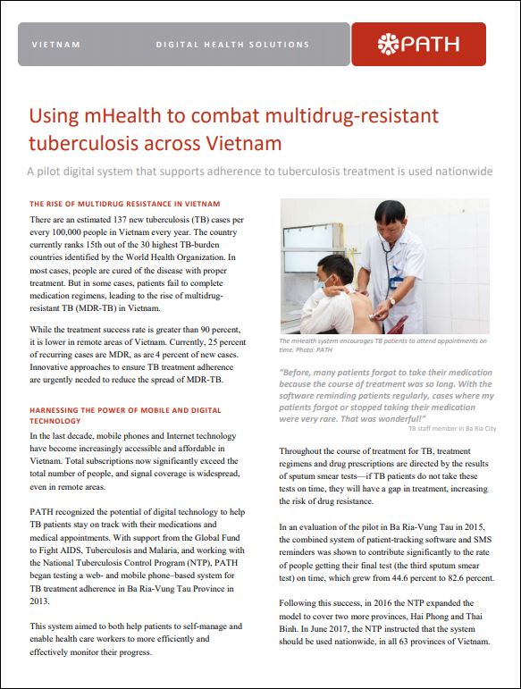 Using mHealth to combat multidrug-resistant tuberculosis across Vietnam