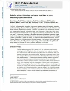 Data for action: Collecting and using local data to more effectively ...