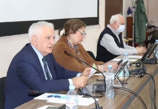 Amiran Gamkrelidze, NCDC; Tamara Sibilidze, USAID/Georgia; and Zaza Avaliani, NCTLD