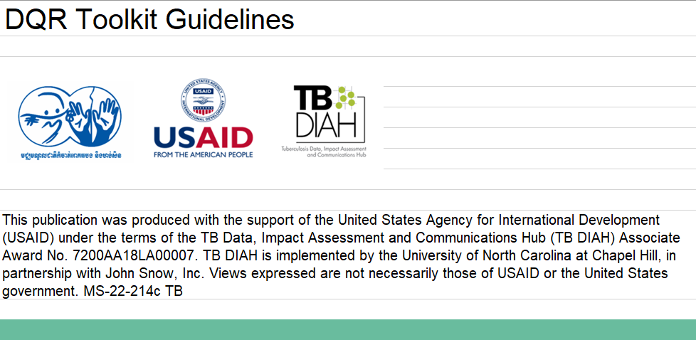 Data Quality Review Tool and Dashboard