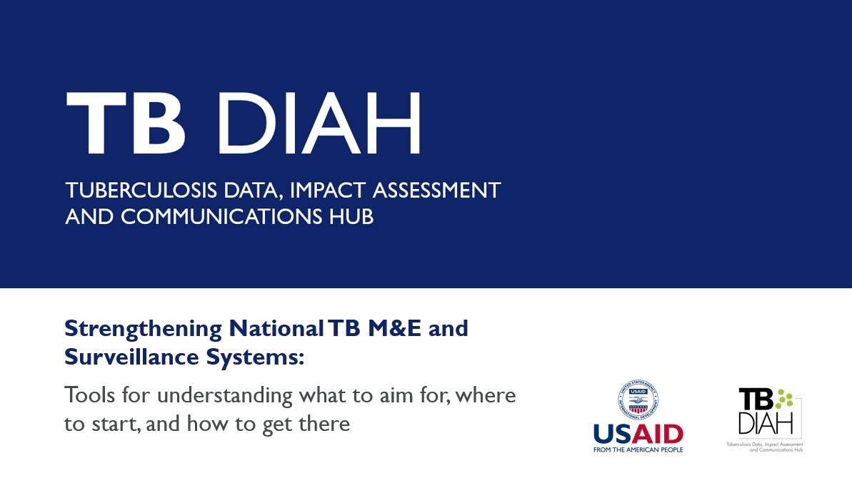Strengthening National TB M&E and Surveillance Systems: Tools for understanding what to aim for, where to start, and how to get there