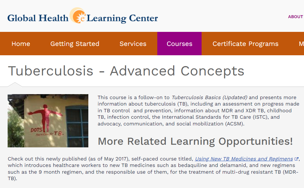 Tuberculosis Advanced Concepts TB DIAH