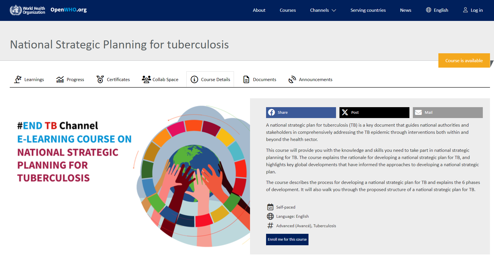 National Strategic Planning for tuberculosis