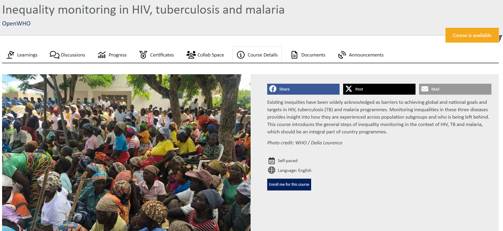 Inequality monitoring in HIV, tuberculosis and malaria