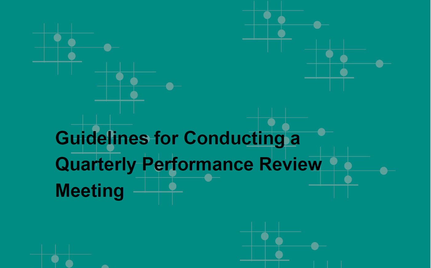 Guidelines for Conducting a Quarterly Performance Review Meeting (Cambodia)
